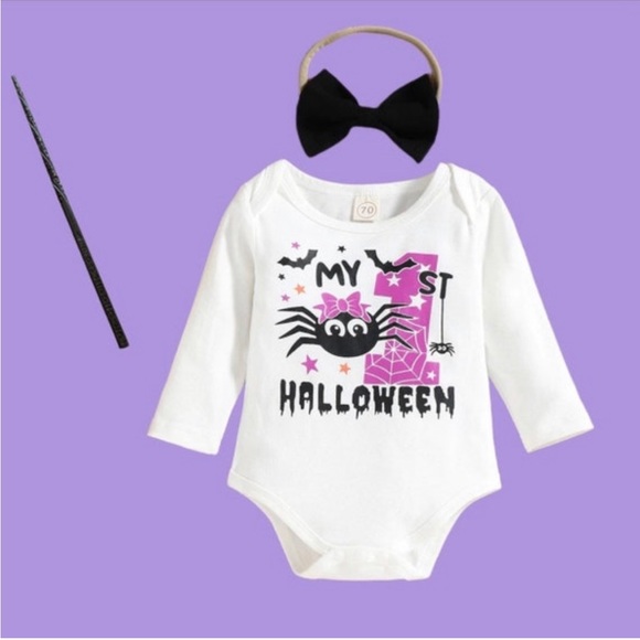 Sale !!! Baby Girl 1st HALLOWEEN TUTU Outfit - Picture 1 of 4